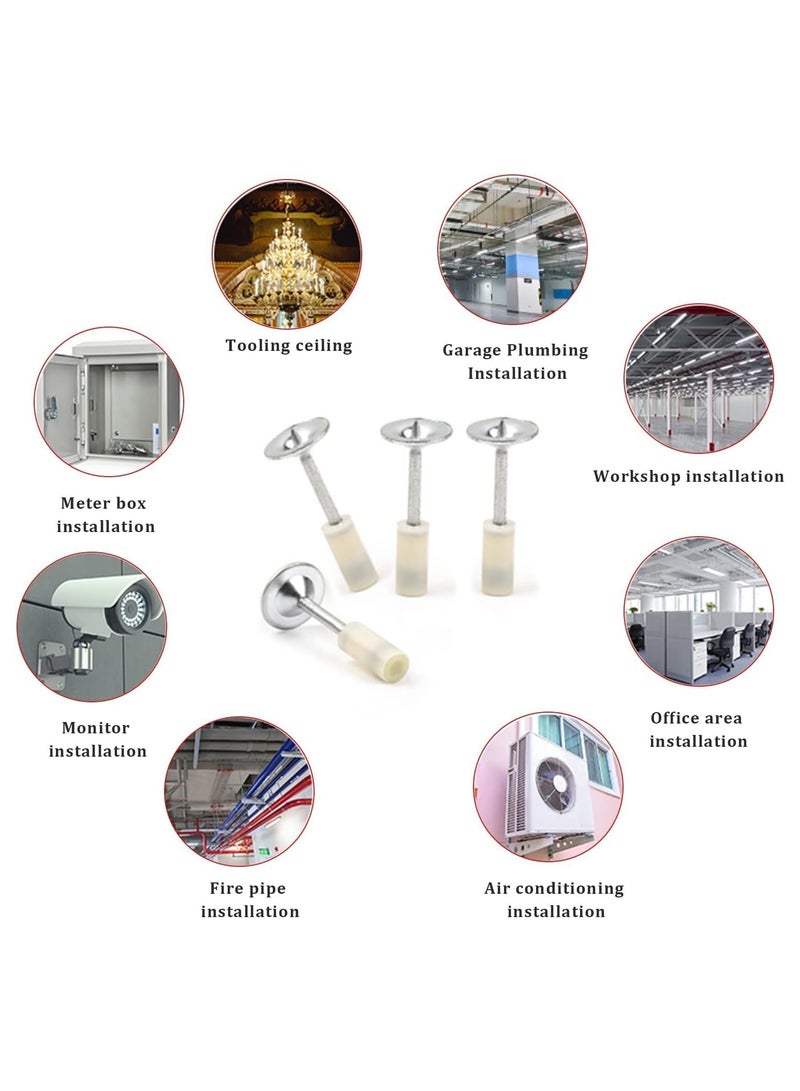 200PCS Steel Nail Gun for Concrete, 7.3 mm Mini Manual Steel Nail Gun Wall Fastening Rivet Tool Hand-Steel Nail Concrete Wall Fastening Cable Duct Fixing Device  - Image 5