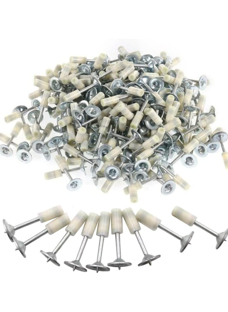 200PCS Steel Nail Gun for Concrete, 7.3 mm Mini Manual Steel Nail Gun Wall Fastening Rivet Tool Hand-Steel Nail Concrete Wall Fastening Cable Duct Fixing Device  - Image 1