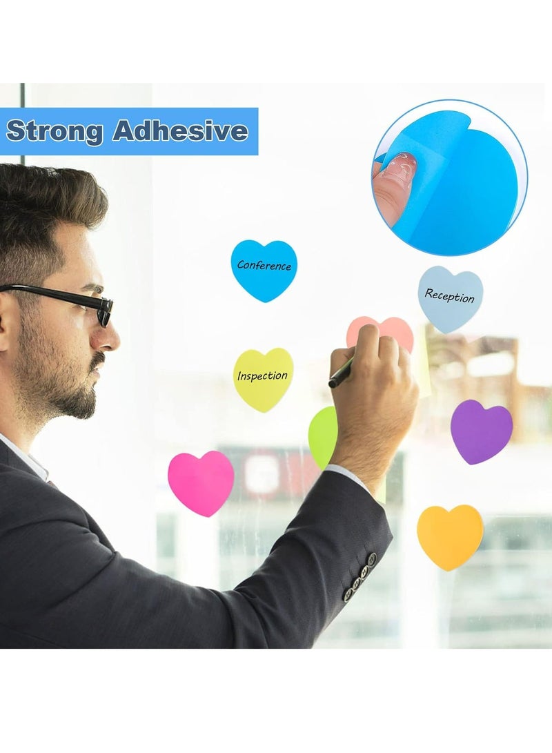 Loquat 8 Pads Heart Sticky Notes - Image 3