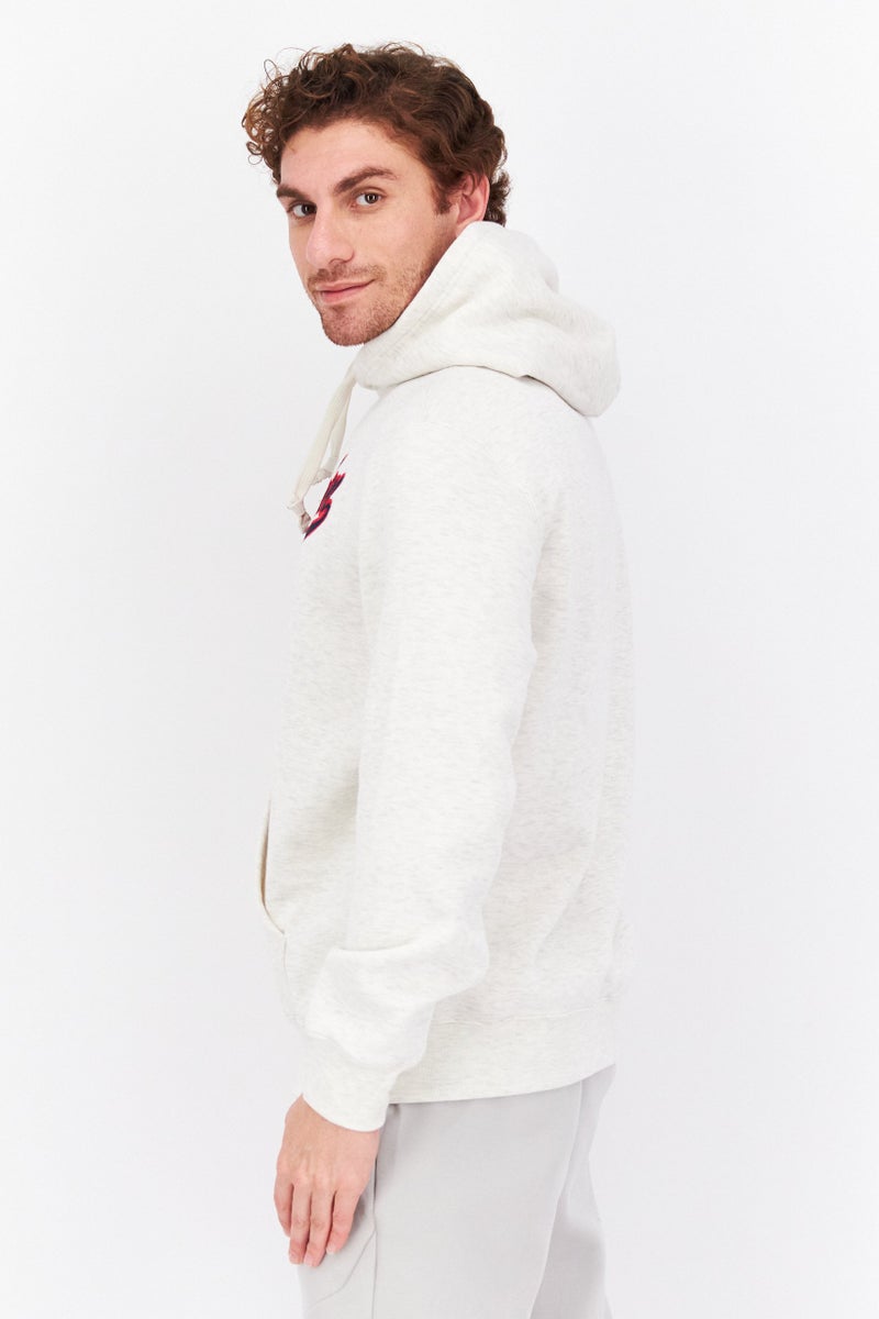 Champion Men Sportswear Fit Outdoor Hooded Sweatshirt, Beige  - Image 3