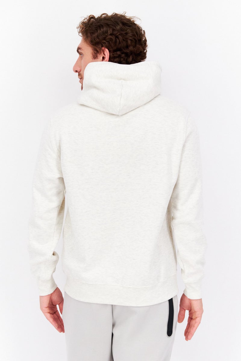 Champion Men Sportswear Fit Outdoor Hooded Sweatshirt, Beige  - Image 2