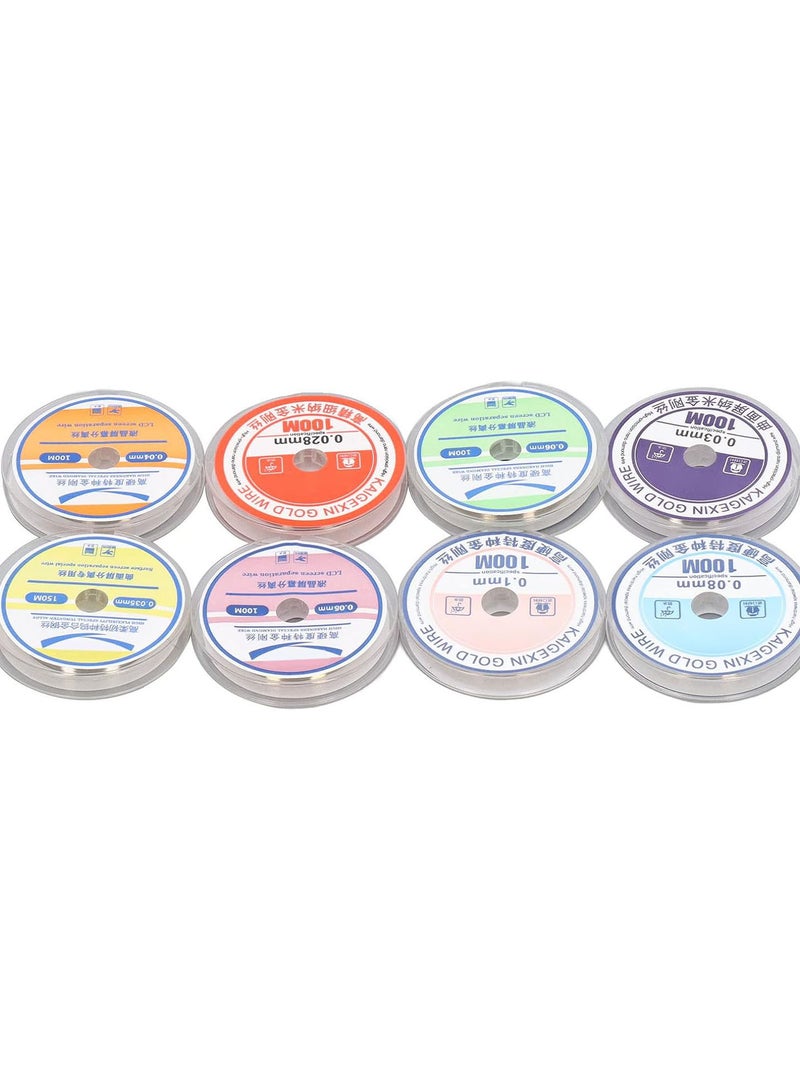 GGOOT 8PCS LCD Screen Separation Wire LCD Screen Separator Split Cutting Wire for Tablet Computer  - Image 1