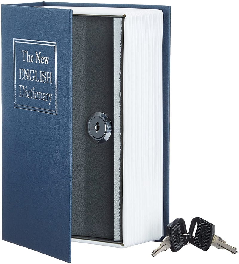 SEVEN SPACE SEVENSPACE Cash Box Book Locker Safe Stainless Steel Dictionary Type Vault Box With 2 Keys Standard Size Multi Color - Image 1