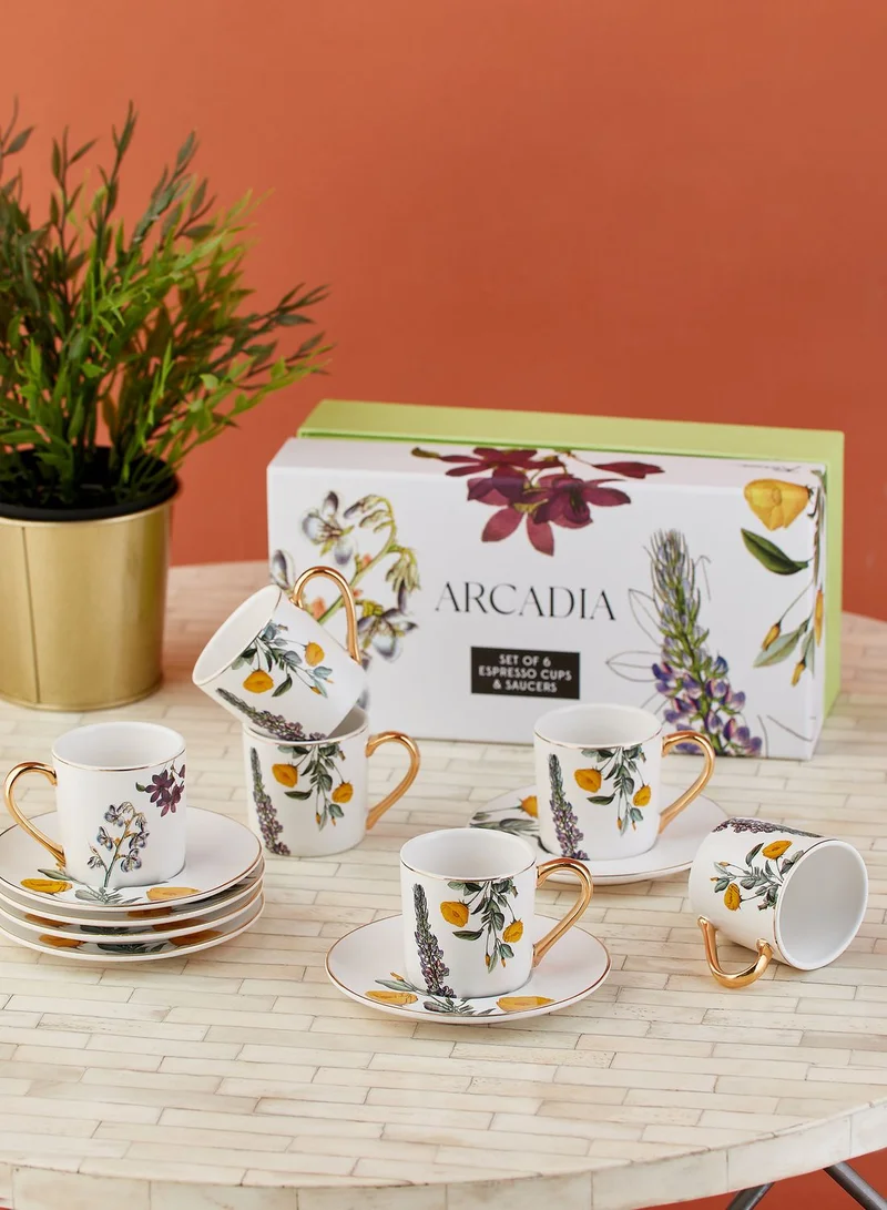Rosanna 6 Pack Espresso Cup With Saucer