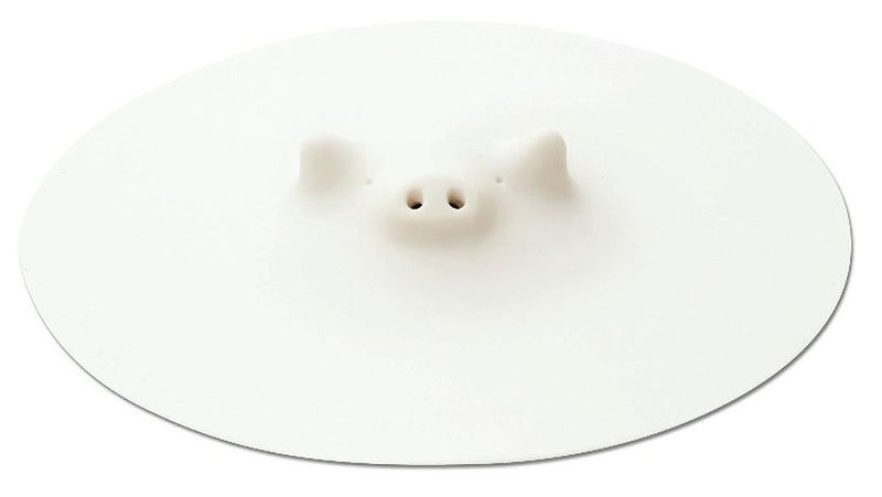 Marna K900 Pig Drop Lid Large 85 inches 215 cm SiliconeWhite HeatedMicrowaveDishwasher Safe