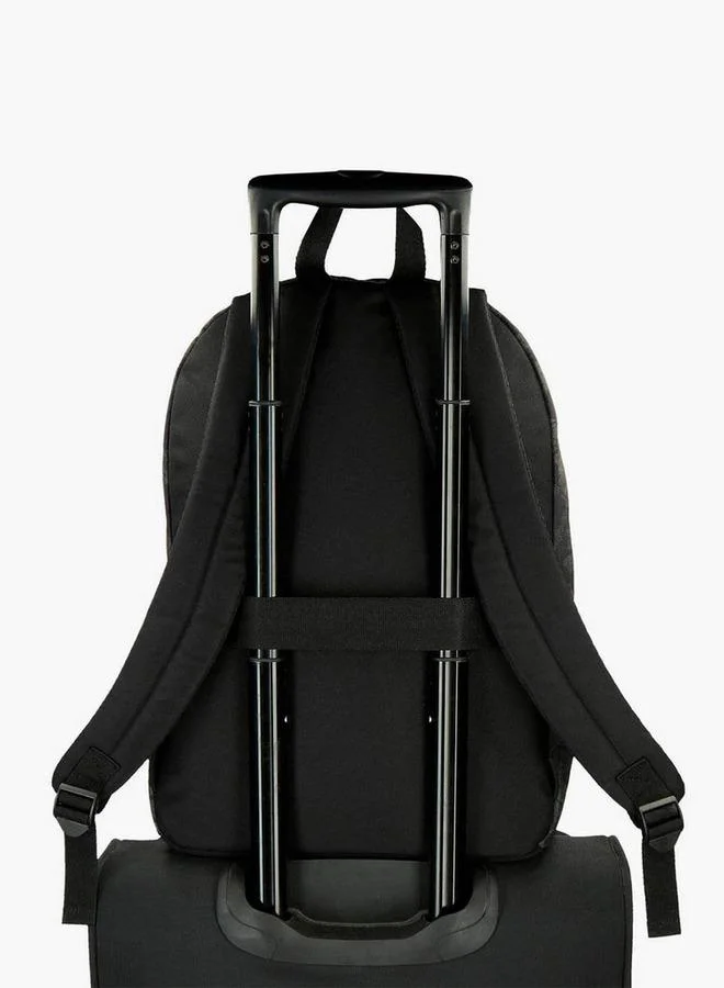 Reebok  Logo Print School Backpack With Adjustable Straps And Zip Closure - 38X19X43 Cm  | Best Price UAE