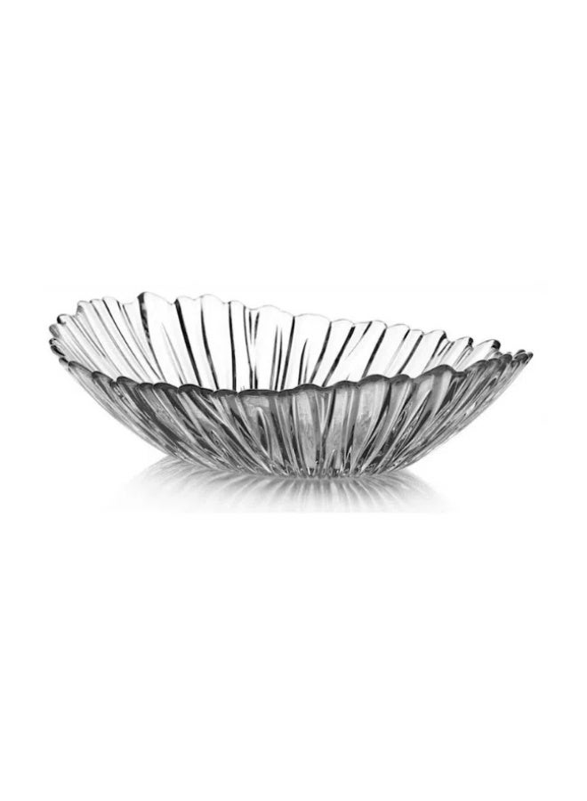 AURORA Oval Fruit Bowl – 33cm Elegant Clear Glass Serving Bowl – High-Quality Oval Design for Fruits, Salads, and Decorative Displays – Durable, Stylish, and Dishwasher-Safe - Image 1