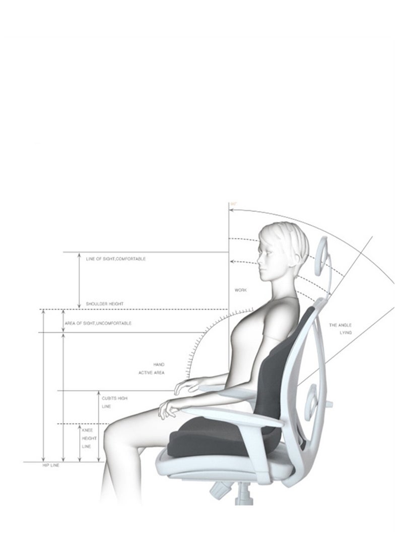 Office seat cushion chair back cushion waist support memory foam pregnancy waist cushion  - Image 3