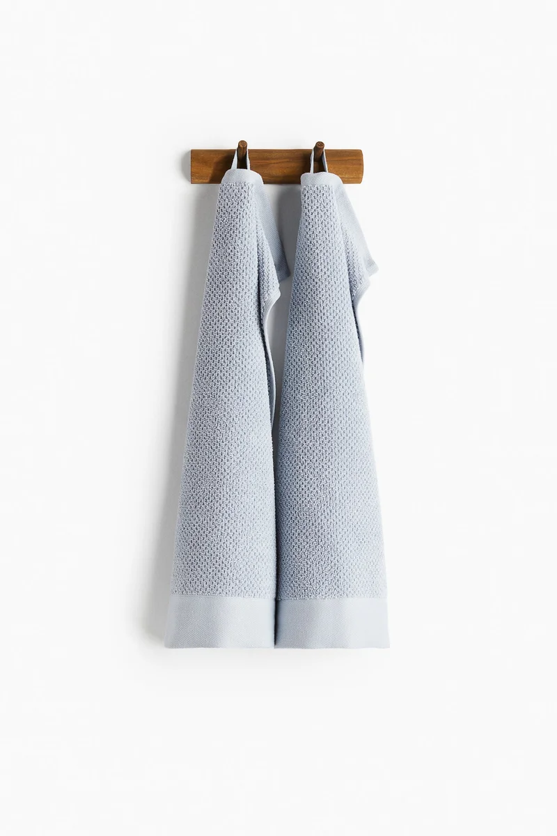 H&M 2-pack cotton terry guest towels