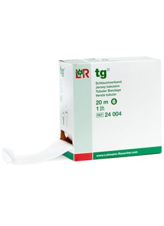 Lohmann & Rauscher Lohmann&Rauscher 73458 Tg Tubular Bandage for Lymphedema Compression Bandaging, Lightweight, 67% Cotton, 33% Viscose, Size 6, 20 m Roll 
