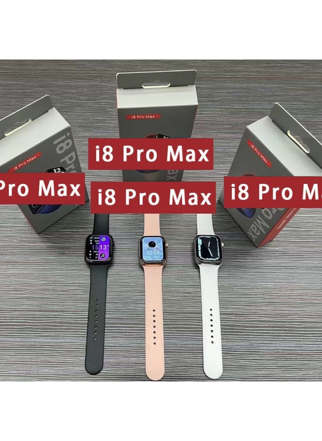 Generic - I8 Pro Max Smart Watch Bluetooth Call Waterproof Multilingual Double Button Bracelet Style-Color:Blue - Image 1
