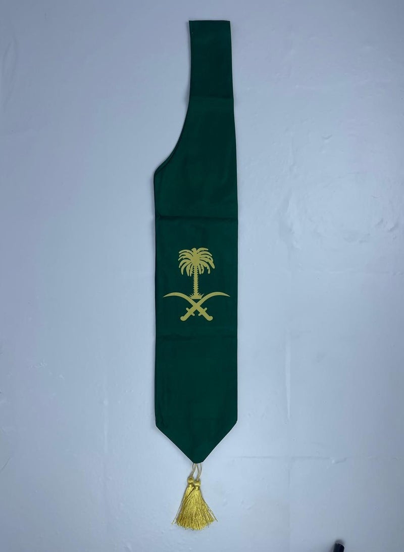 وشاح وطني سعودي مع شعارات وطنية وخطوط - Image 3