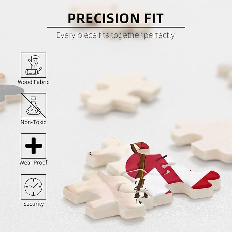 Vintage Wooden Maryland Flag Jigsaw Puzzle 1000 Pieces For Adults Home Decor - Image 5