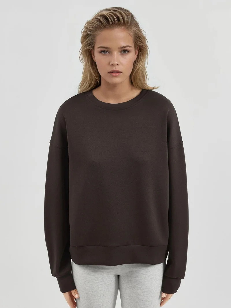 Busem BUSEM Relaxed Fit Crew Neck Modal Sweatshirt