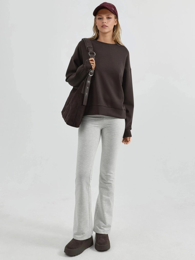 BUSEM Relaxed Fit Crew Neck Modal Sweatshirt - Image 4