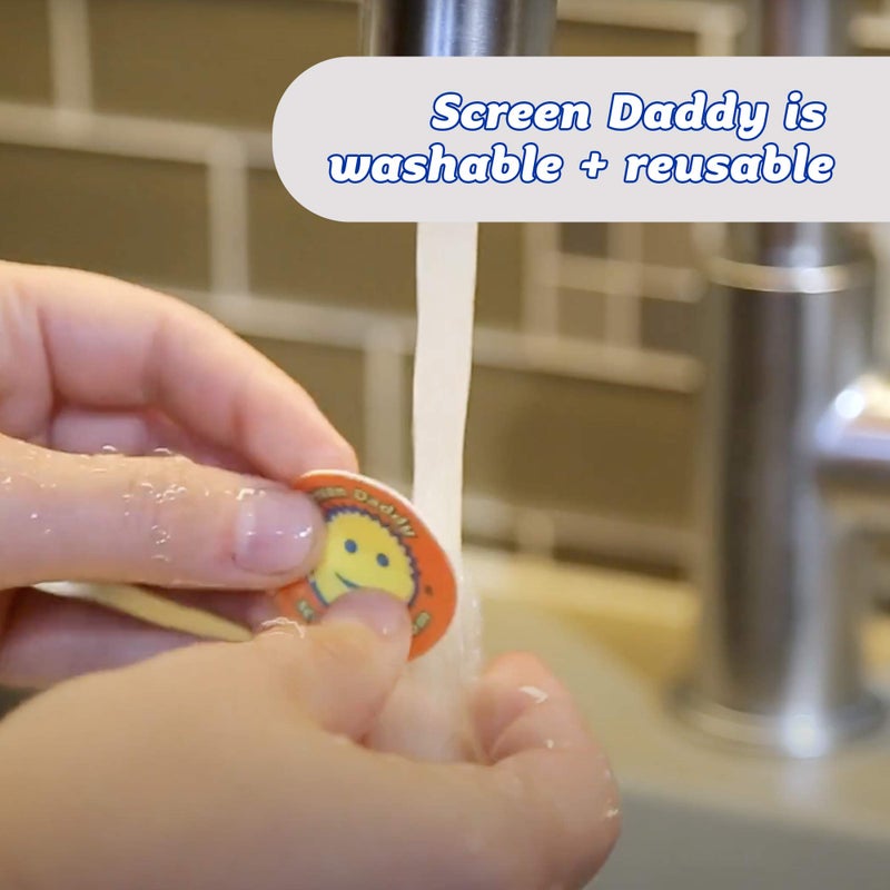 Scrub Daddy, Screen Daddy - Multi-color, Multi-use Microfiber Cleaning Pads for Electronic Screens With Convenient Storage, Scratch Free, Streak Free, Reusable and Washable, 3ct - Image 5