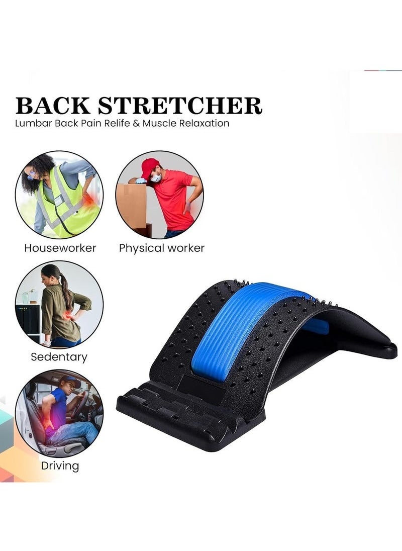JAJEEK Magic Support Multi-Level Back Stretching Device – 3 Adjustable Arch Levels for Spine and Lower Back Relief, Posture Correction, and Pain Relief – Portable, Ergonomic Design – Black  - Image 3