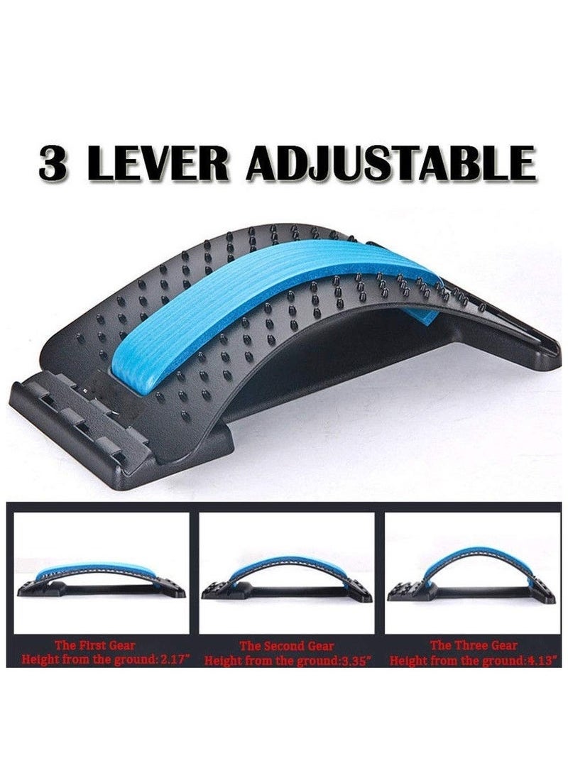 JAJEEK Magic Support Multi-Level Back Stretching Device – 3 Adjustable Arch Levels for Spine and Lower Back Relief, Posture Correction, and Pain Relief – Portable, Ergonomic Design – Black  - Image 5