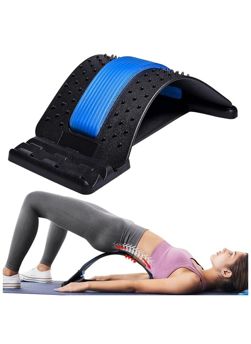 JAJEEK Magic Support Multi-Level Back Stretching Device – 3 Adjustable Arch Levels for Spine and Lower Back Relief, Posture Correction, and Pain Relief – Portable, Ergonomic Design – Black  - Image 2