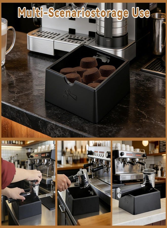 brikinte Silicone Espresso Knock Box, Quiet Non-Slip Coffee Puck Bin, Durable Barista Knock Box for Coffee Grounds, Universal Countertop Espresso Accessories - Image 5