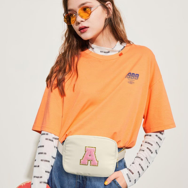 YOOLIFE Birthday Gifts for 3 4 5 6 7 8 9 10 Year Old Girl Kids - Initial Fanny Pack Girls Purse Belt Bag Crossbody Bag, Gifts for Girls Kids Daughter, Beige A - Image 3