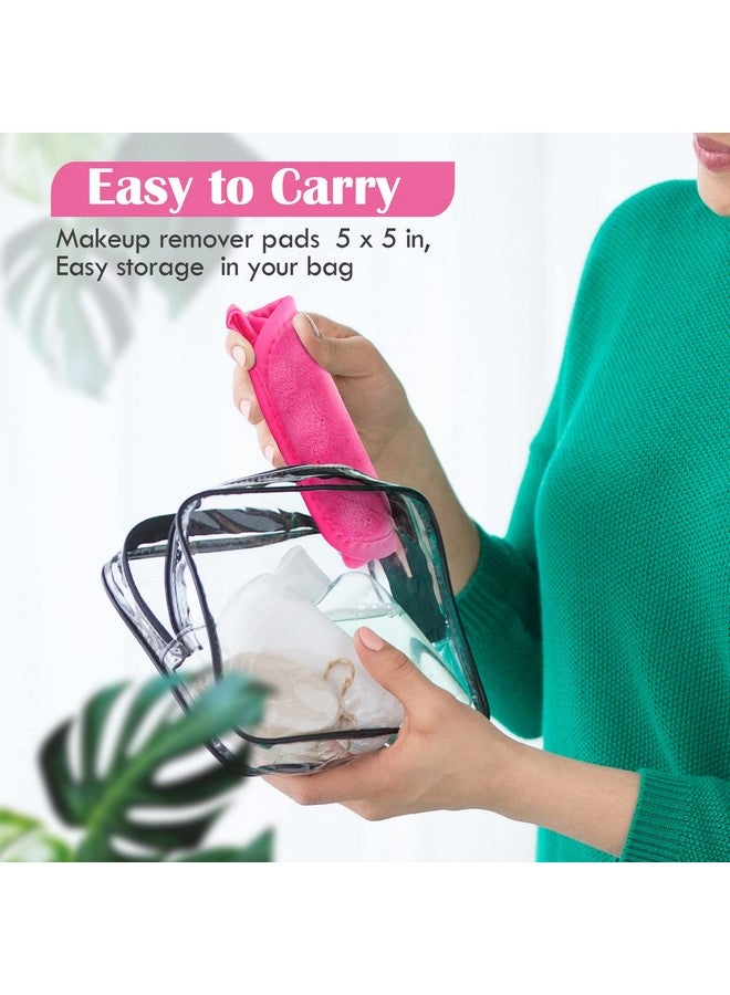 Orighty Makeup Remover Cloths 24 Pack Makeup Removal Face Cleaning Cloth Reusable Makeup Remover Pads Remove Instantly Dirt With Just Water 5 X 5 In - Image 5