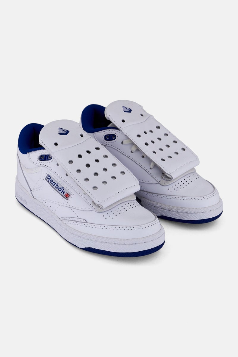 Reebok kids Boy Club C Mid II Mr Lace Up Tennis Shoes, White  - Image 1