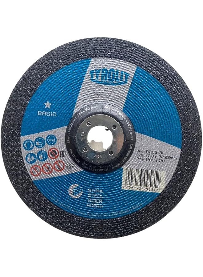 TYROLIT Cutting Disc 7" CS 178X3X2223 A30 309581 