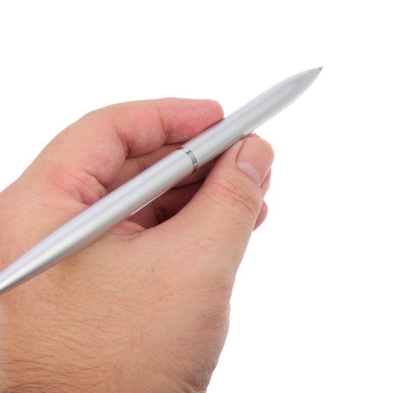 Vertical Desk Pen with Stand Silver Chain Design for Business Hotel Office Use - Image 5
