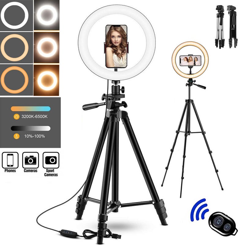 Selling 10Inch 12Inch Ring Fill Light Pography Live Broadcast Floor Flash Ring Light Set Light - Image 4