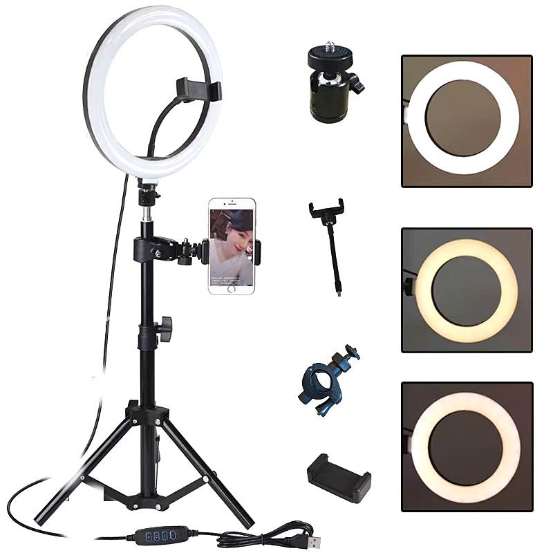 Selling 10Inch 12Inch Ring Fill Light Pography Live Broadcast Floor Flash Ring Light Set Light - Image 3
