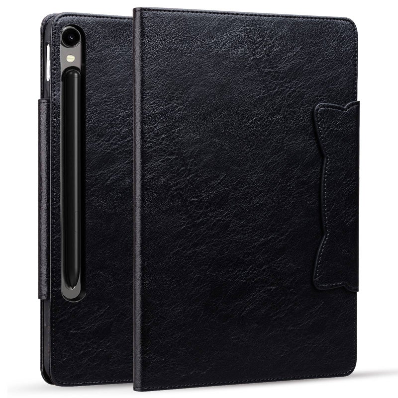 For Samsung Galaxy Tab S11/S10 Lite/S9 Fe/S9/S8 Buckle Leather Smart Tablet Case(Black) - Image 2