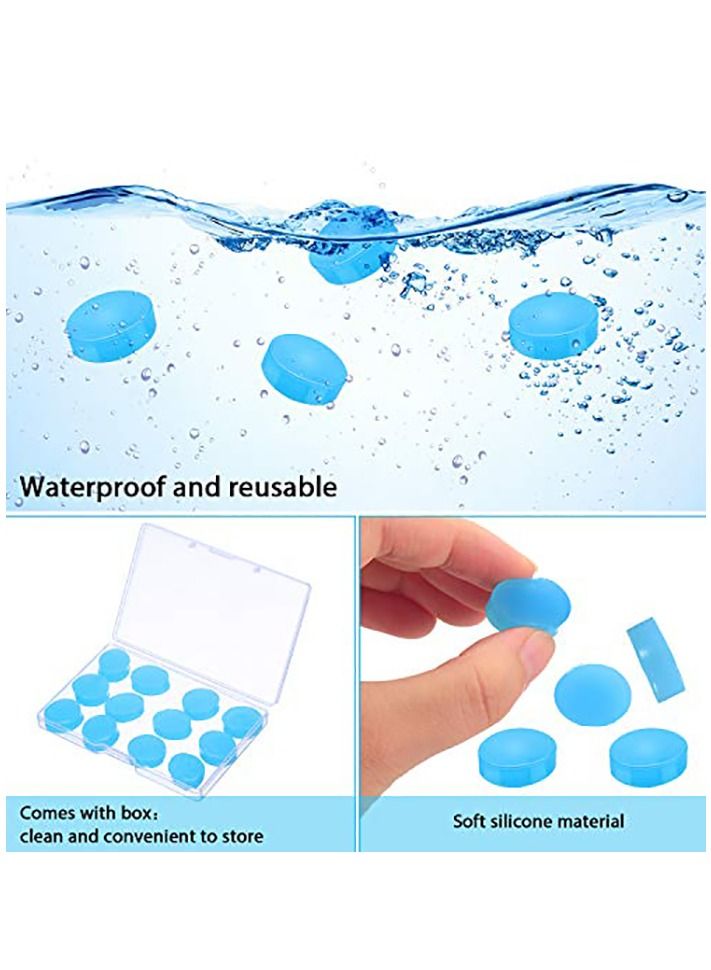 KASTWAVE 36 Pairs Gel Ear Plugs Reusable Silicone Earplugs Waterproof Moldable Swimming Earplugs Noise Cancelling Ear Plugs for Adults Ear Plugs for Swimming Sleeping Snoring Studying - Image 3