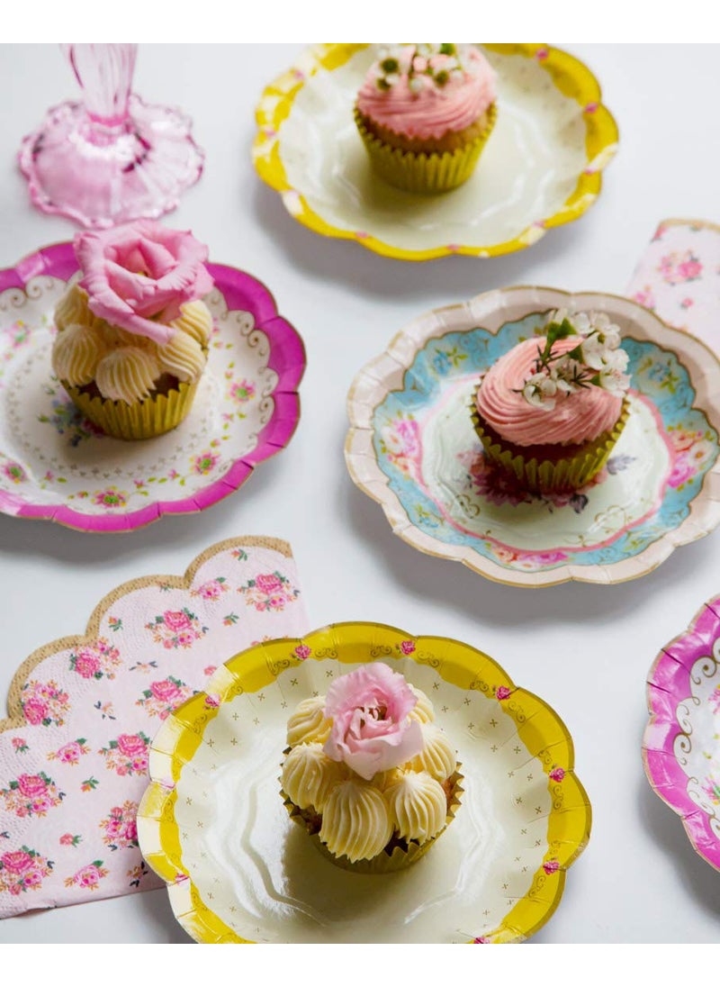 Talking Tables Talking Tables Truly Scrumptious Disposable Plates  12 count  6.5 inches for Tea Party or Birthday  - Image 5