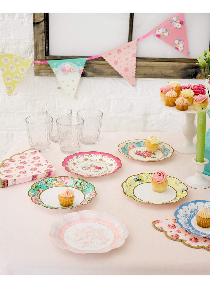 Talking Tables Talking Tables Truly Scrumptious Disposable Plates  12 count  6.5 inches for Tea Party or Birthday  - Image 4