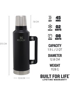 Stanley Classic Vacuum Thermos, 1.9 L, Black  - Image 2