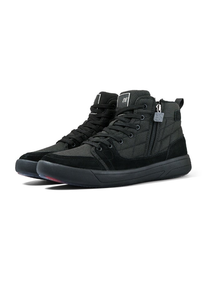 PUCA Mens Shoes with Mesh | High Ankle Boots | Micro-Fibre Outer | Light Weight | Slip Resistant | Genesis Black - Image 2