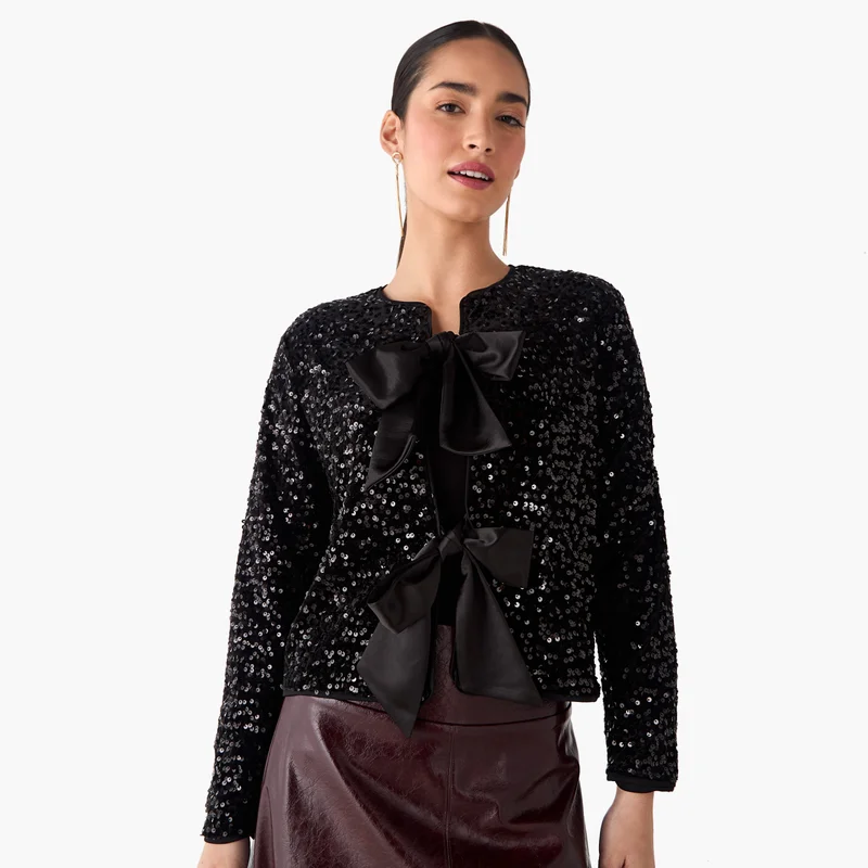 2Xtremz Sequin Jacket With Bow