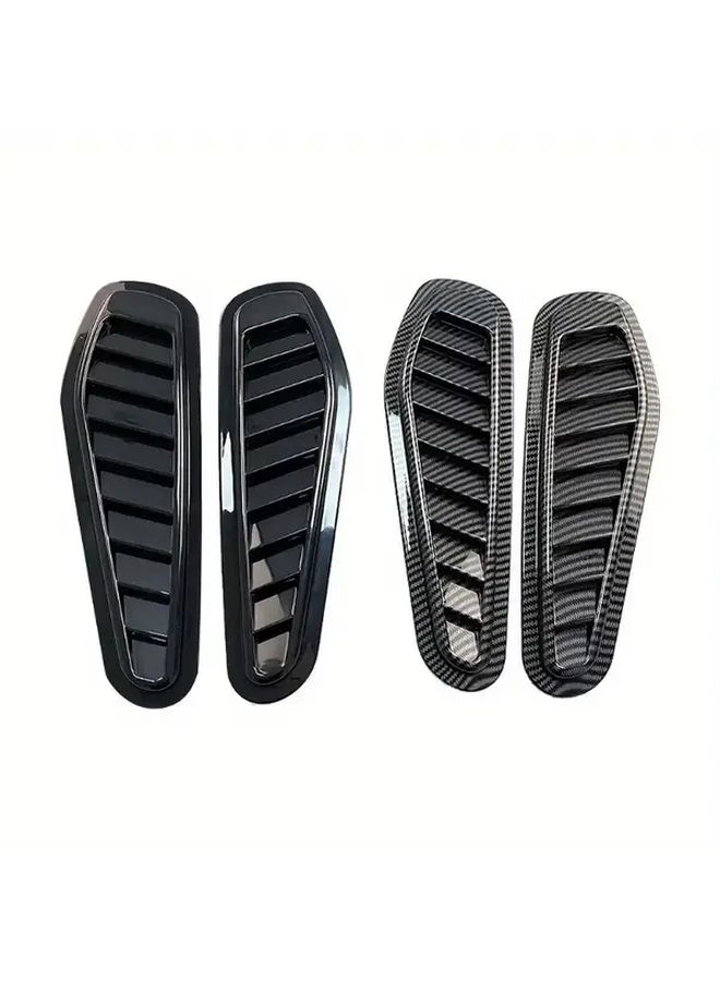 2pcs Universal Car Air Vent Cover Carbon Fiber Decoration Sticker - Image 5