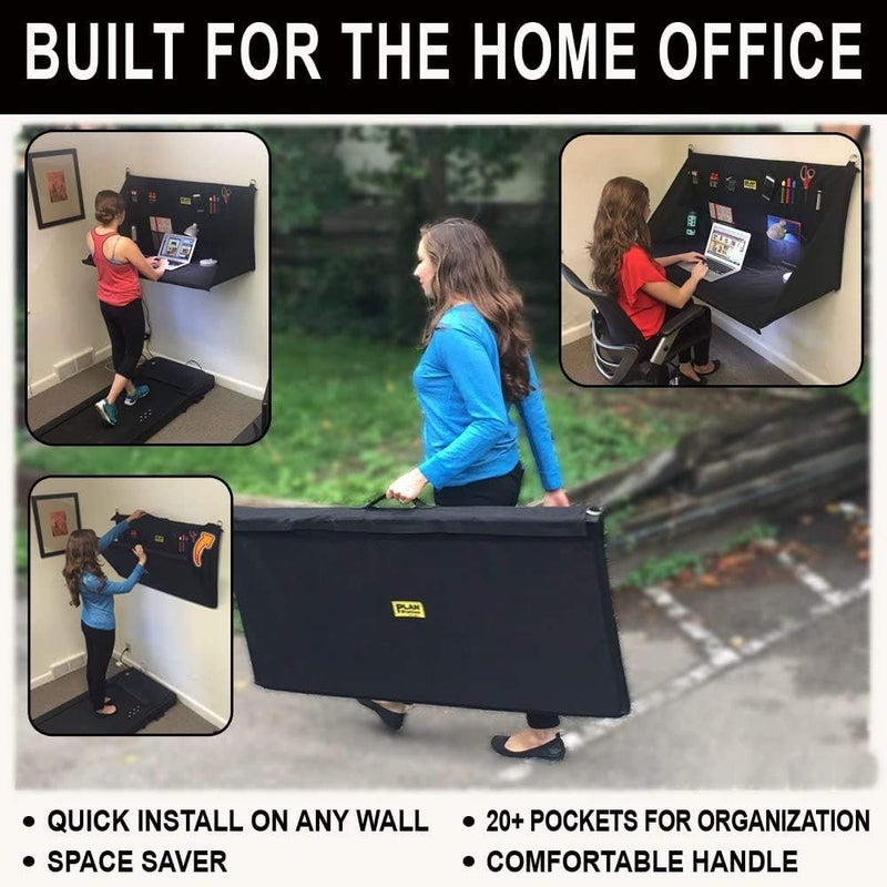 Plan Station PRO WS3800 Portable Standing Desk, Workbench, Station, Storage for Jobsite, Garage, Office, Shop, Hanging Work Surface, Black - Image 3