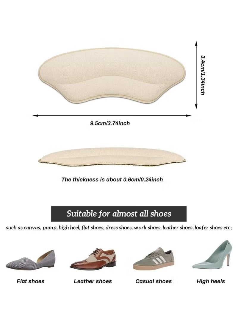 4-Pairs Heel Grips Liner Cushions Sponge Pads Set - Image 2