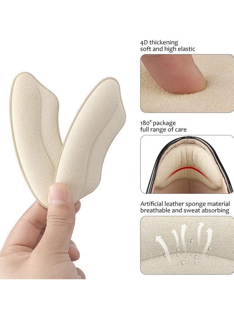 4-Pairs Heel Grips Liner Cushions Sponge Pads Set - Image 3