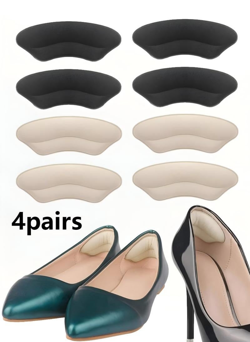 4-Pairs Heel Grips Liner Cushions Sponge Pads Set - Image 1