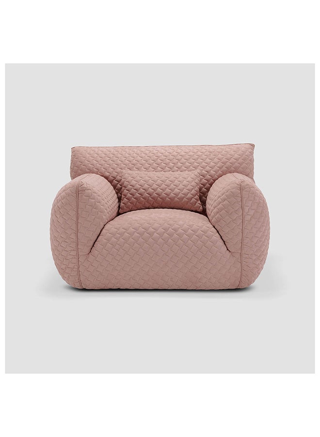 AL HUZAIFA FURNITURE Chroma Single Seater, Embroidery With Rhombic Pattern  - Image 1