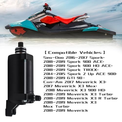 KARSEE Starter Motor 420893830 Replacement for Sea-Doo Spark 2 Ace 900 Spark TRIXX| GTI/GTR/GTS 90 Ace 900| for Can-Am Maverick X3 Turbo/Max Turbo 900| Ryker 600 ACE/900 ACE 420892426 - Image 2