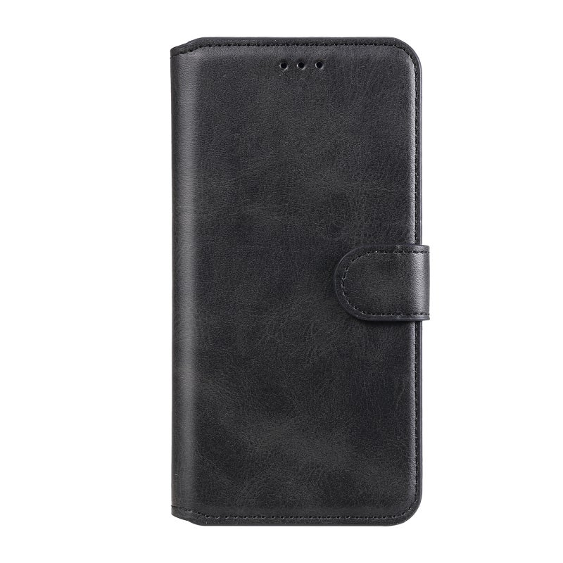 HuHa Protective Cover For Xiaomi Poco M4 Pro Classic Calf Texture PU + TPU Horizontal Flip Leather Case(Black) - Image 2