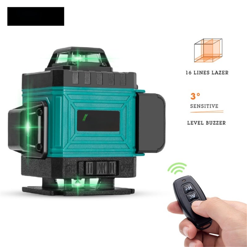 16-Line 4D Infrared Green Light Level - Automatic Self-Leveling 360° Horizontal Vertical Super Powerful Tool for Complex Construction & Home Renovation Projects - Image 5