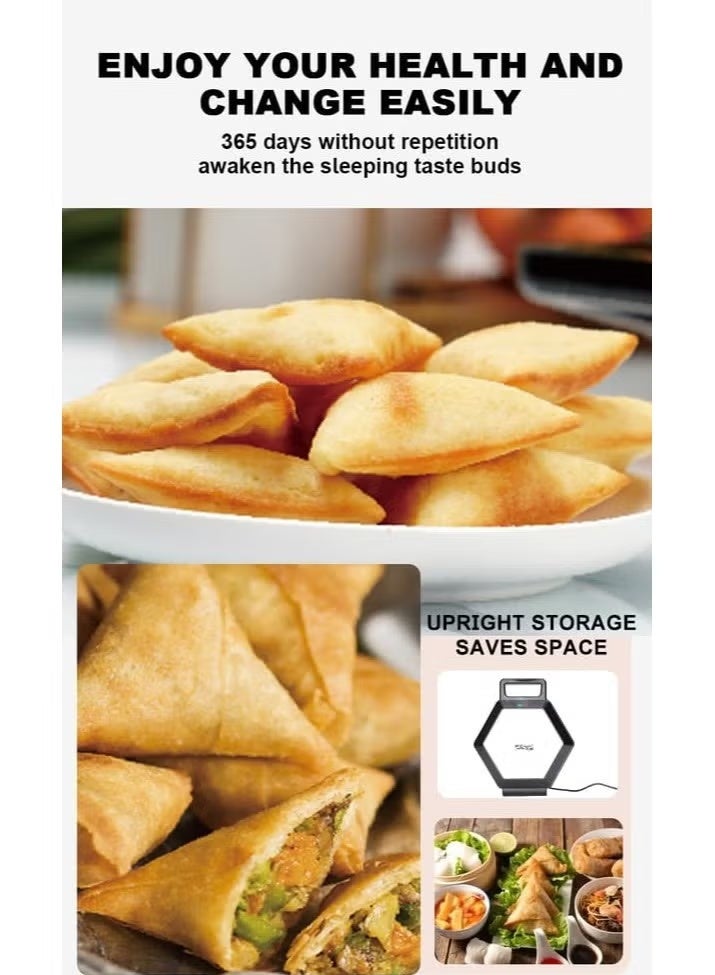DSP Professional samosa making machine makes 24 pieces with a power of 1200 watts to prepare distinctive samosas - Image 4