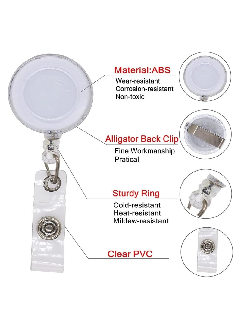 رات سو حامل بطاقة الشارة القابل للسحب، عبارة عن 5 حزم من حاملات بطاقة الشارة القابلة للسحب، مثبتات بكليب لحاملات بطاقة الهوية، مصممة خصيصًا لممرضات وأطباء وموظفي المستشفيات والمكاتب، هدايا مثالية للعاملين في - Image 2