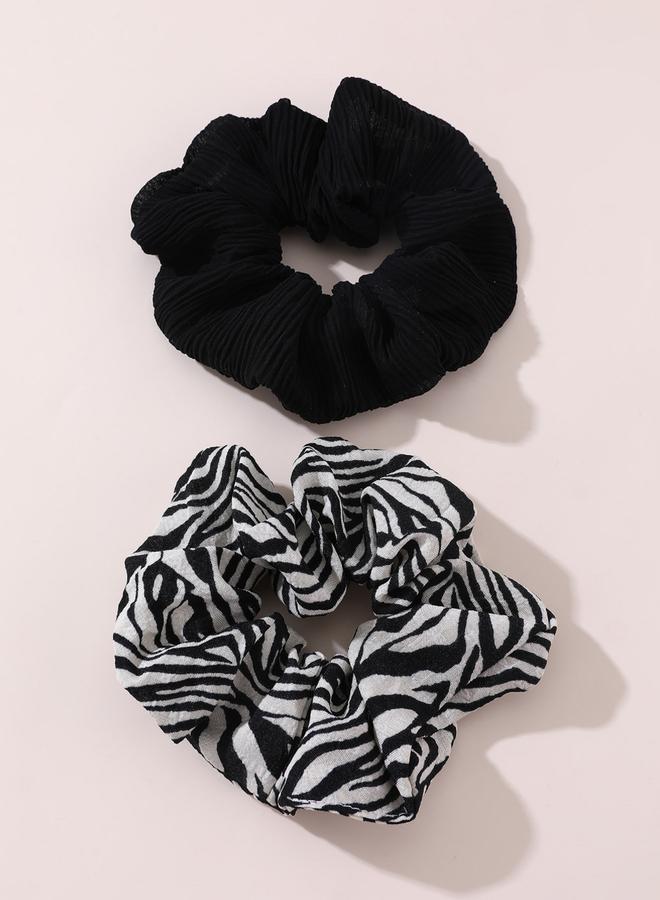 Take Two Set of 2 - Printed Hair Tie - Image 4